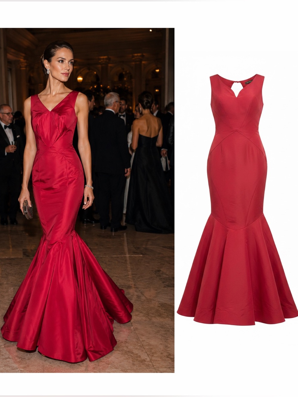 Zac Posen Pink Gown Silk Mermaid Open Back 2 Evening Formal NWT 🟡